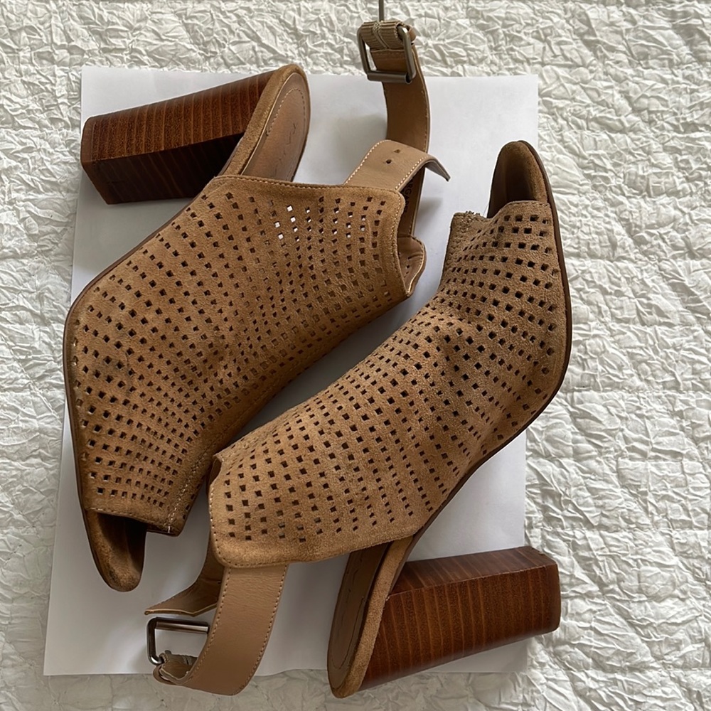 Cutout booties open toe